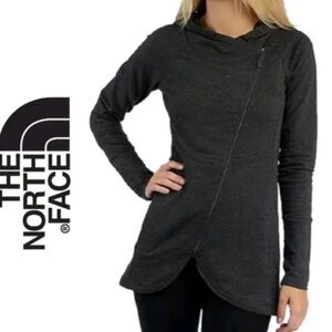 The North Face Charcoal Asymmetric Full-Zip Jacket
